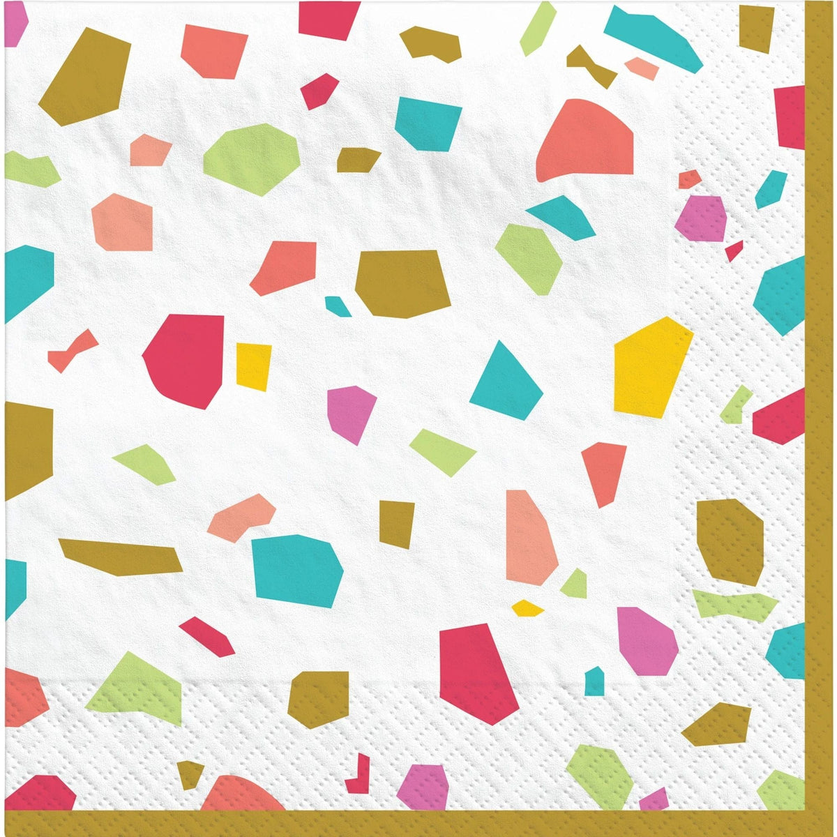 Amscan BASIC Rainbow Terrazzo Luncheon Napkins