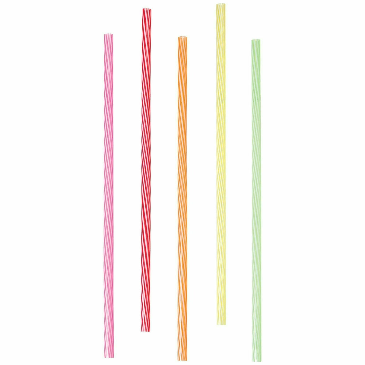 Amscan BASIC Reusable Plastic Straws