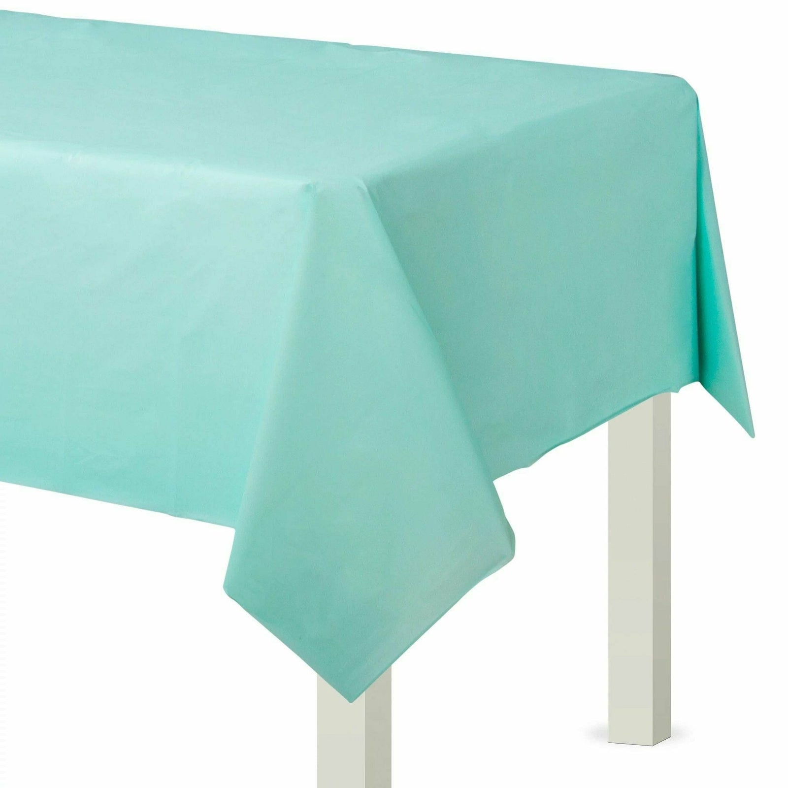 Amscan BASIC Robin's Egg Blue - Flannel Backed Table Cover