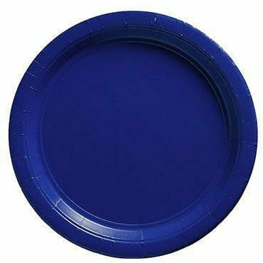 Amscan BASIC Royal Blue Paper Dessert Plates 20ct