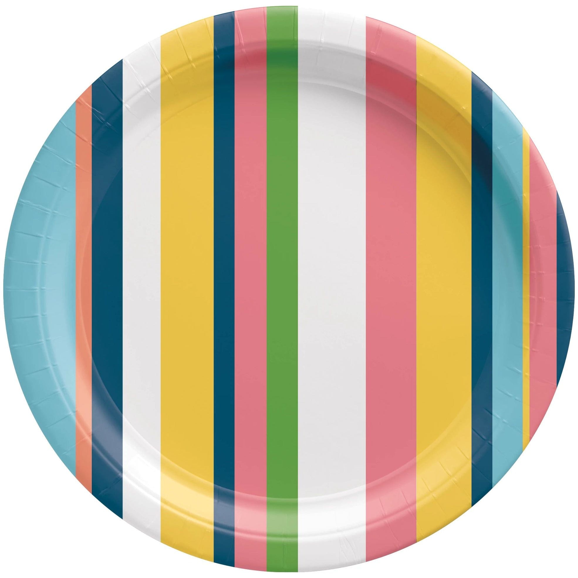 Amscan BASIC Summer Hues 10" Round Paper Plates