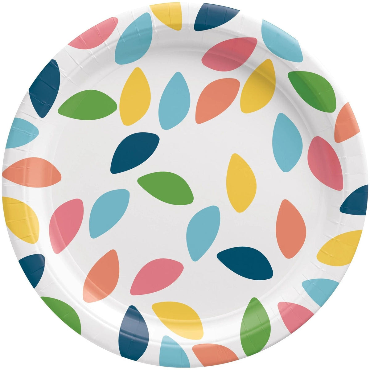 Amscan BASIC Summer Hues Round Paper Plates, 6 3/4&quot;