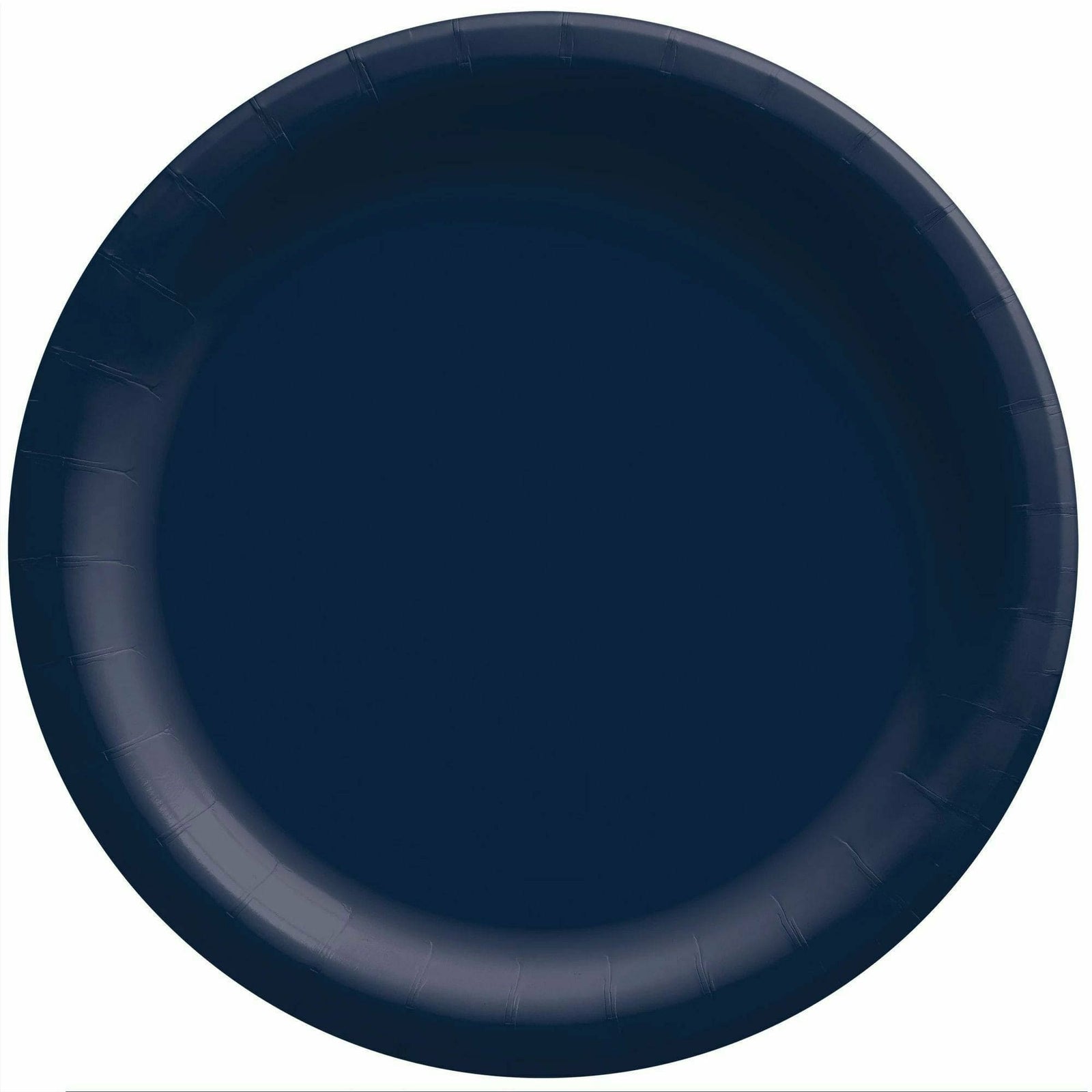 Amscan BASIC True Navy - 6 3/4" Round Paper Plates, 50 Ct.