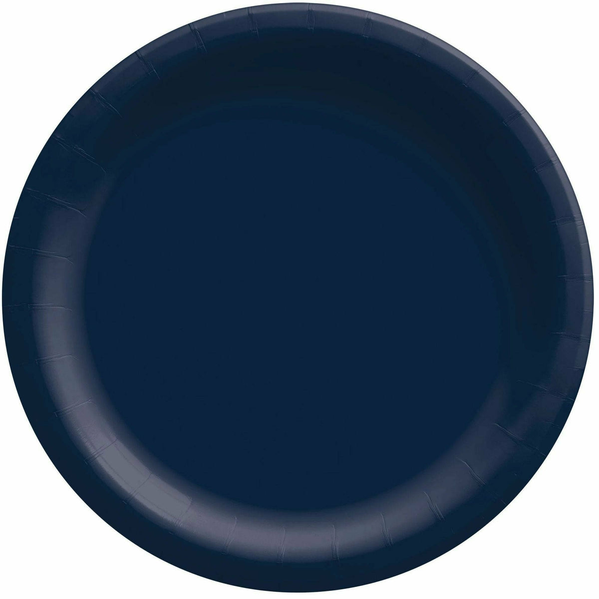 Amscan BASIC True Navy - 8 1/2&quot; Round Paper Plates, 50 Ct.