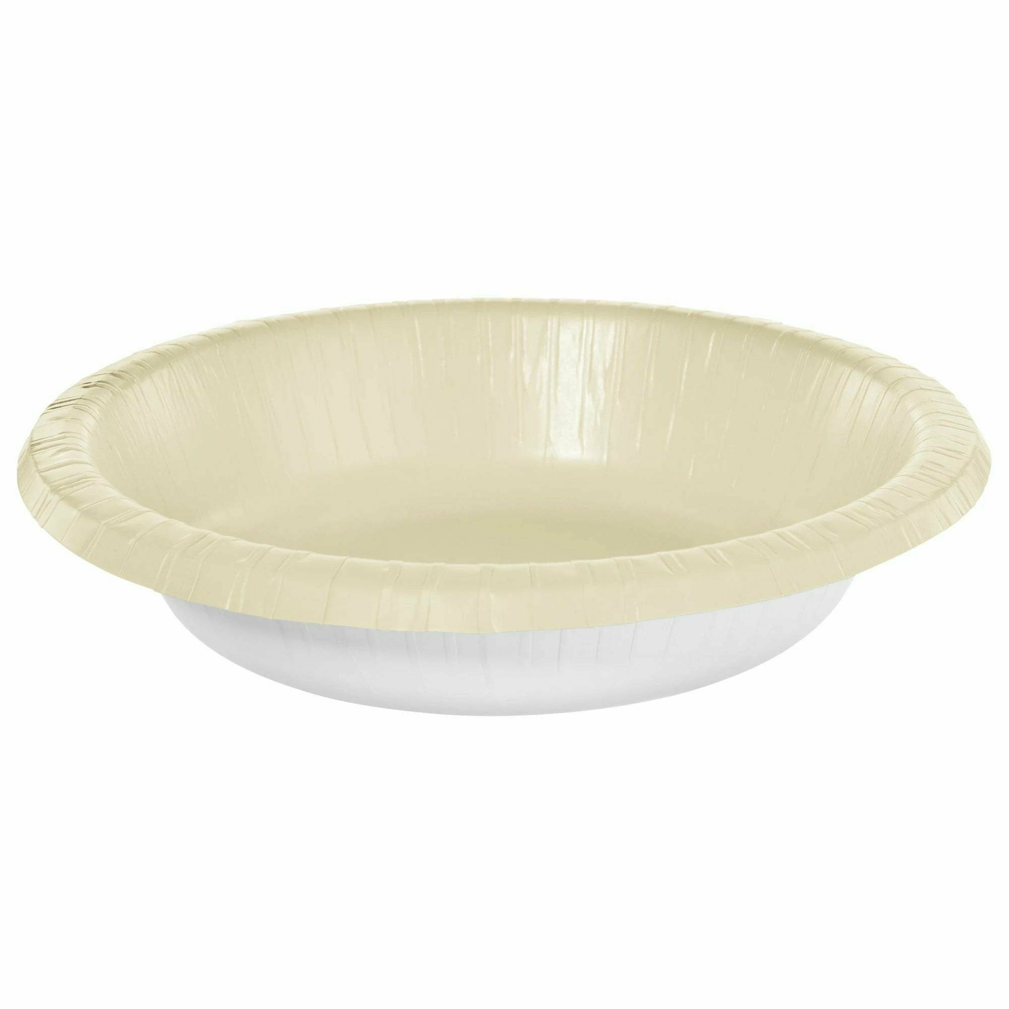 Amscan BASIC Vanilla Creme - 20 oz. Paper Bowls, 20 Ct.