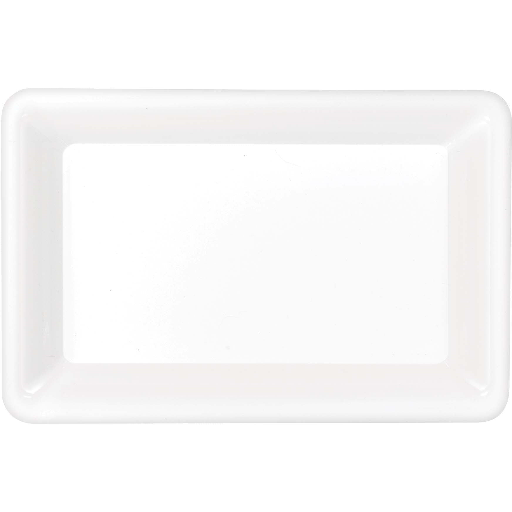 Amscan BASIC White Rectangular Tray