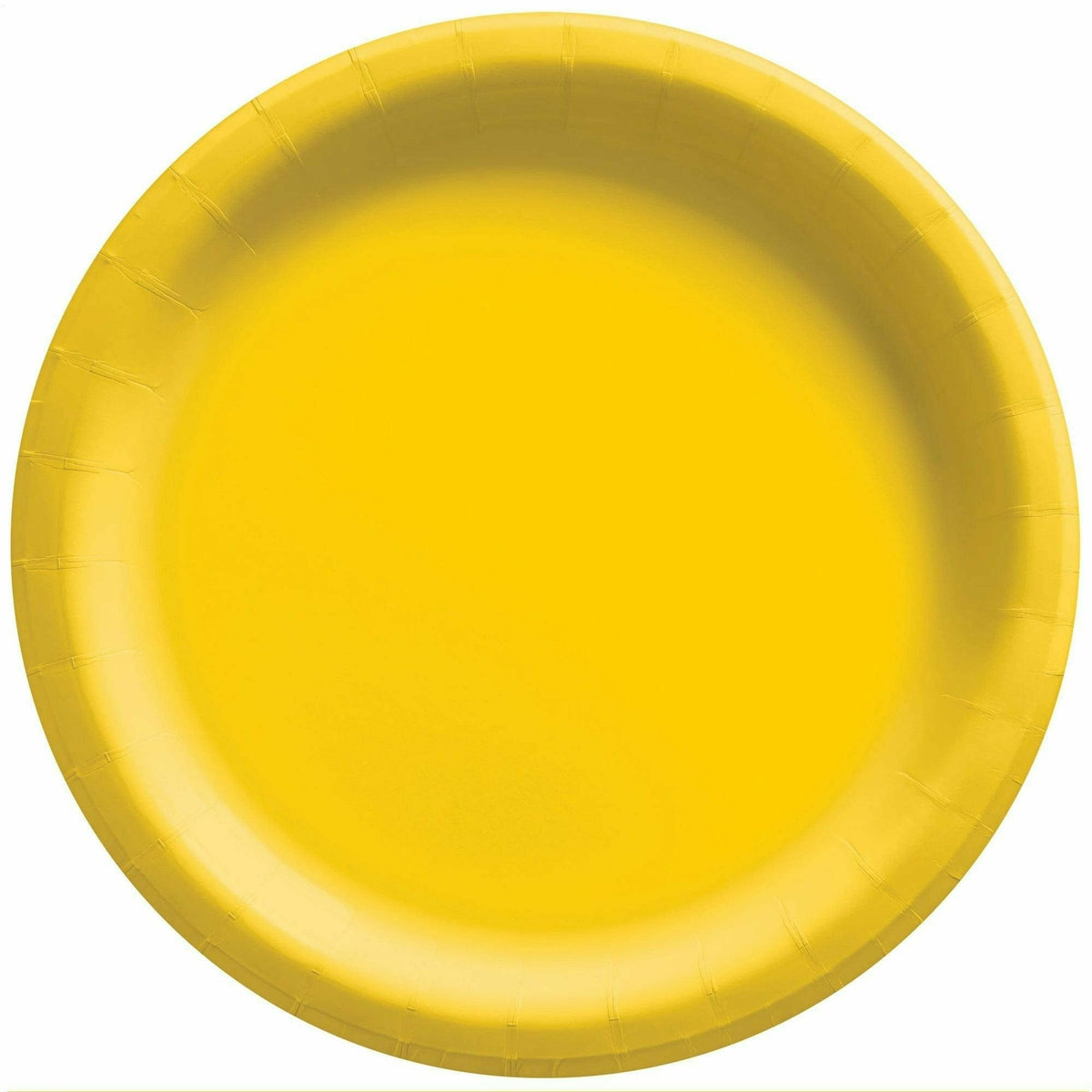 Amscan BASIC Yellow Sunshine - 8 1/2&quot; Round Paper Plates, 20 Ct.