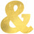 Amscan BIRTHDAY & Create Your Own Letter Banner - Gold