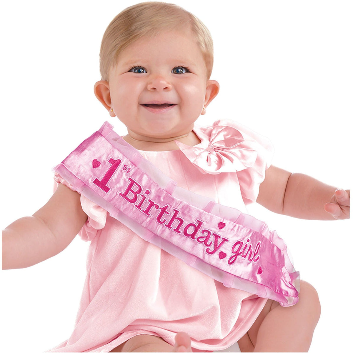 Amscan BIRTHDAY: 1ST BDAY Girl&#39;s 1st Birthday Novelty Sash