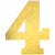 Amscan BIRTHDAY 4 Create Your Own Letter Banner - Gold