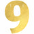 Amscan BIRTHDAY 9 Create Your Own Letter Banner - Gold