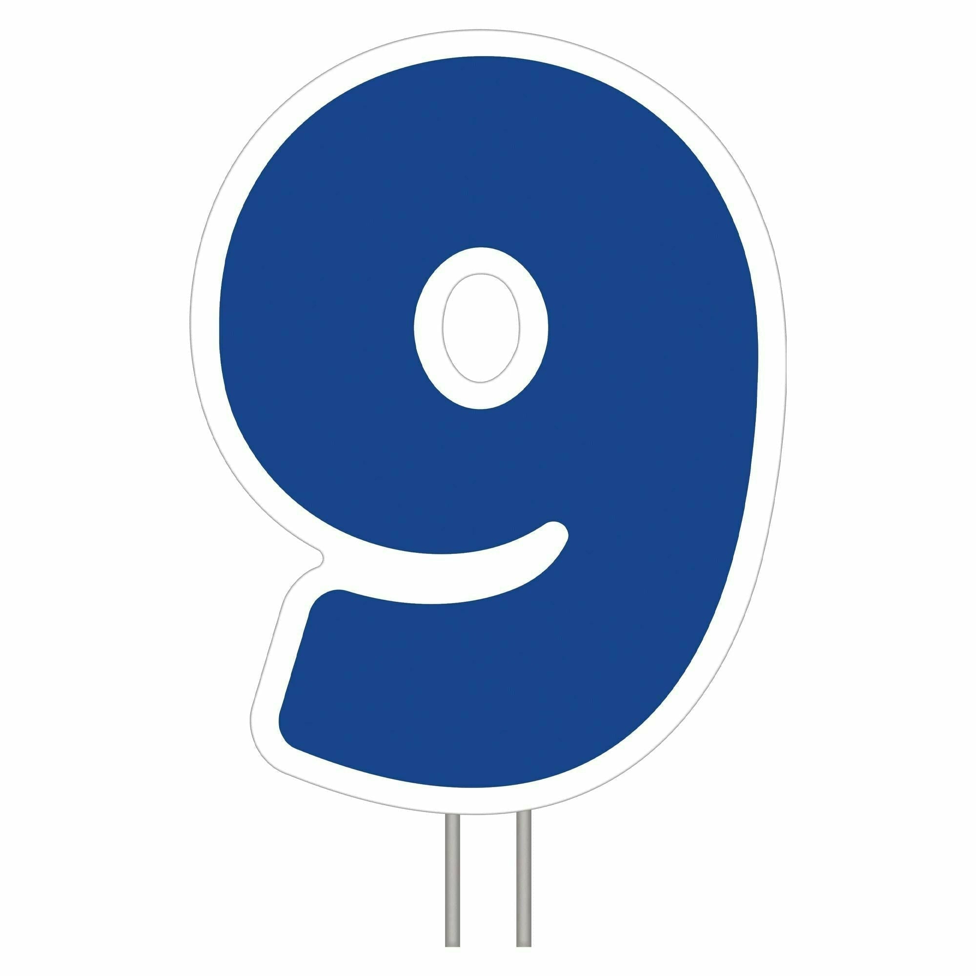 Amscan BIRTHDAY Blue Number 9 Yard Sign