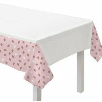 Amscan BIRTHDAY Blush Birthday Plastic Tablecover 54x102