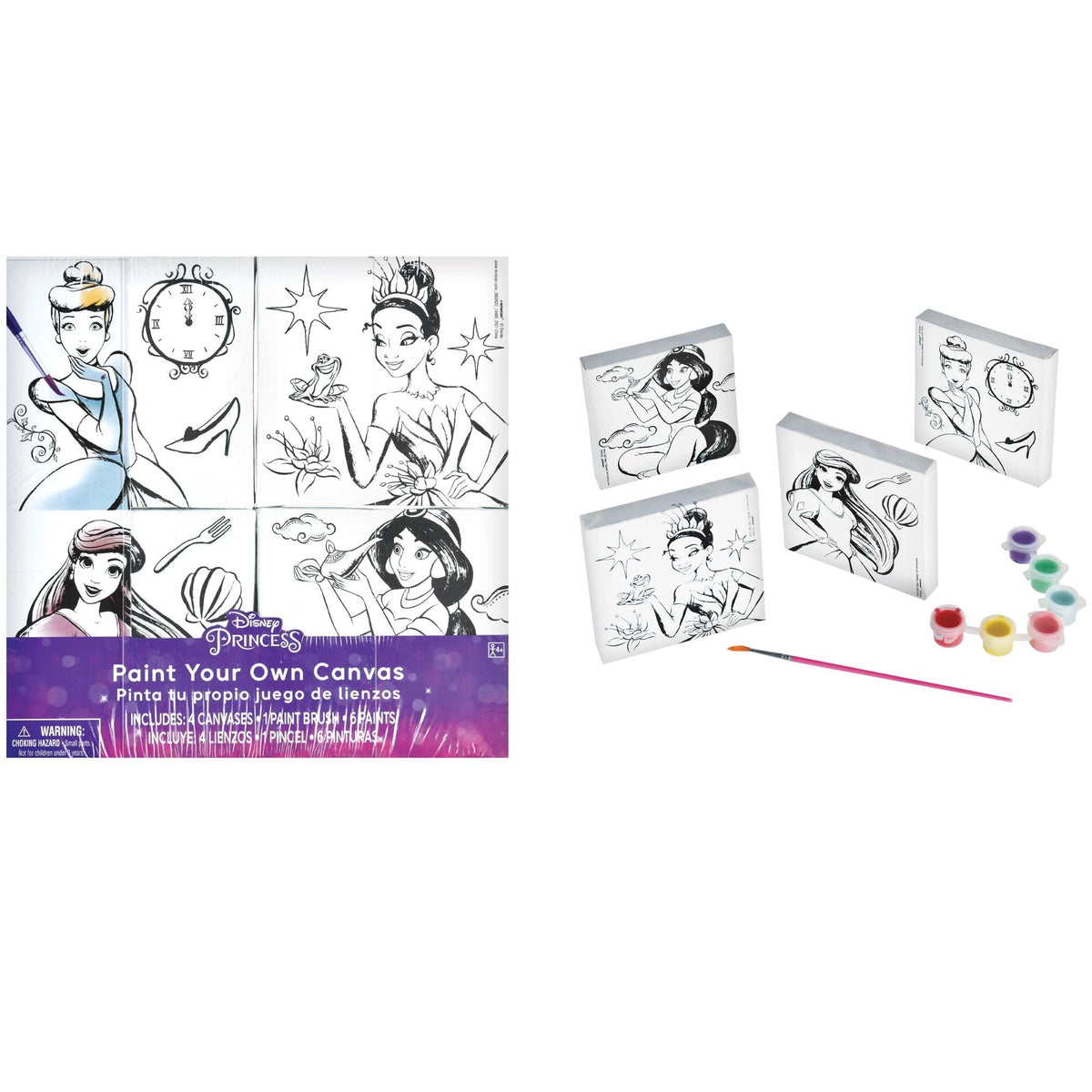 Amscan BIRTHDAY ©Disney Princess Color Your Own Canvas