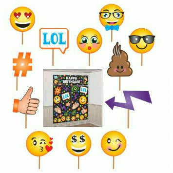 Amscan BIRTHDAY EMOJI WALL DECOR