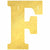 Amscan BIRTHDAY F Create Your Own Letter Banner - Gold