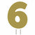 Amscan BIRTHDAY Gold Number 6 Yard Sign