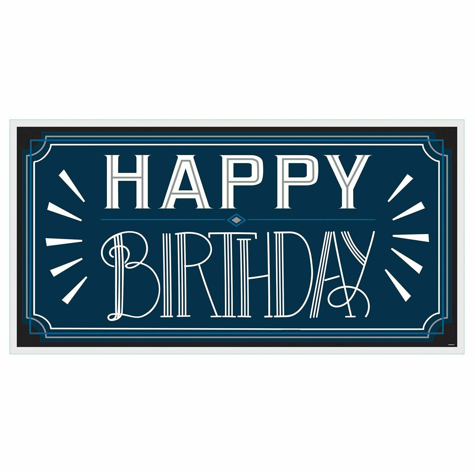 Amscan BIRTHDAY Happy Birthday Man Horizontal Sign Banner