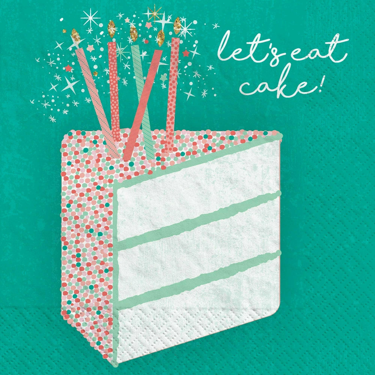 Amscan BIRTHDAY Happy Cake Day Beverage Napkins