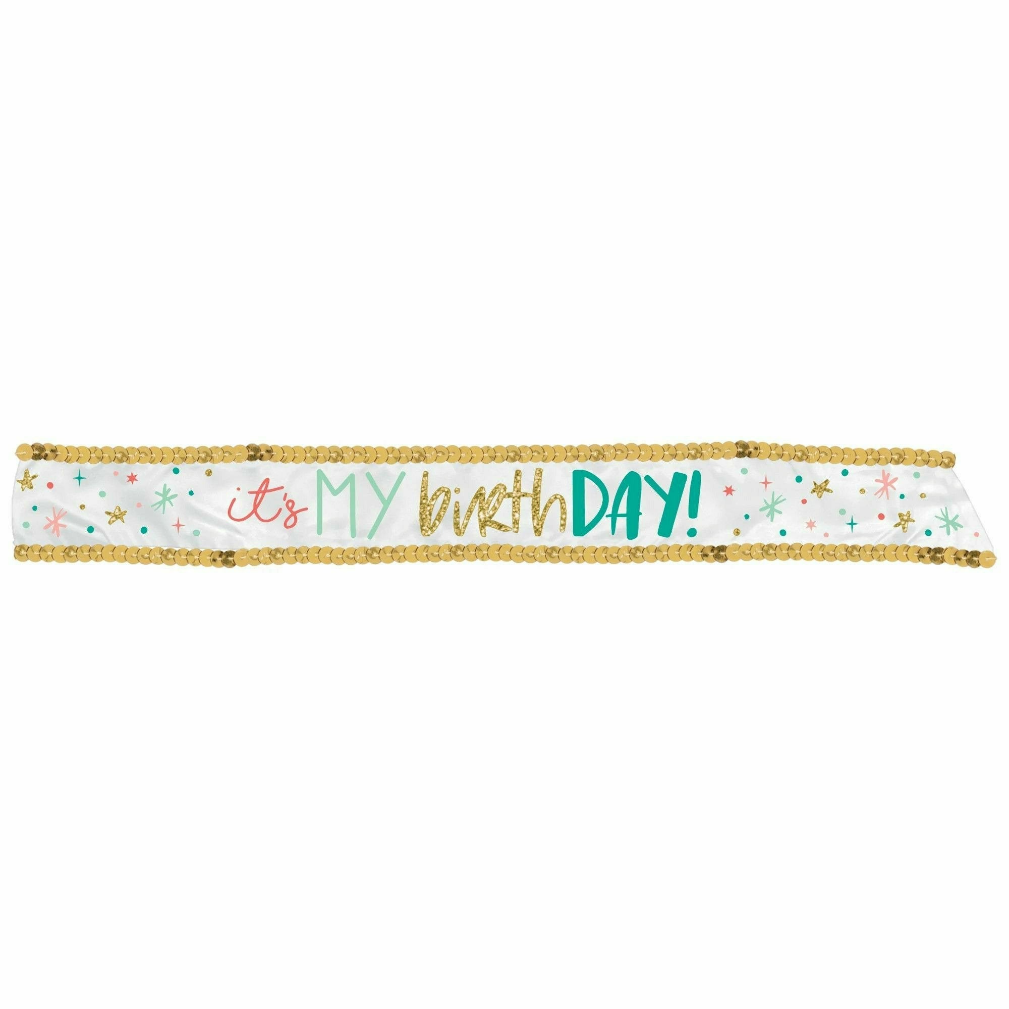 Amscan BIRTHDAY Happy Cake Day Fabric Sash