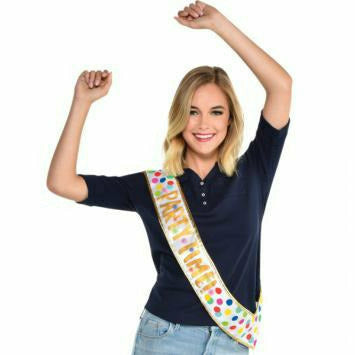 Amscan BIRTHDAY Happy Dots Light-Up Sash