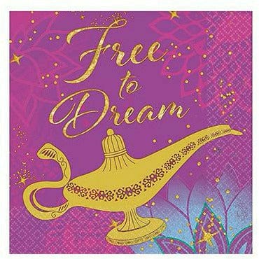 Amscan BIRTHDAY: JUVENILE Aladdin Beverage Napkins 16ct