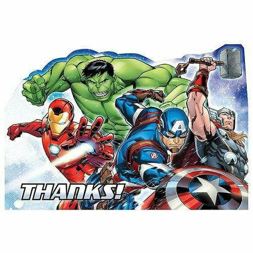 Amscan BIRTHDAY: JUVENILE Avengers Thank You Notes 8ct