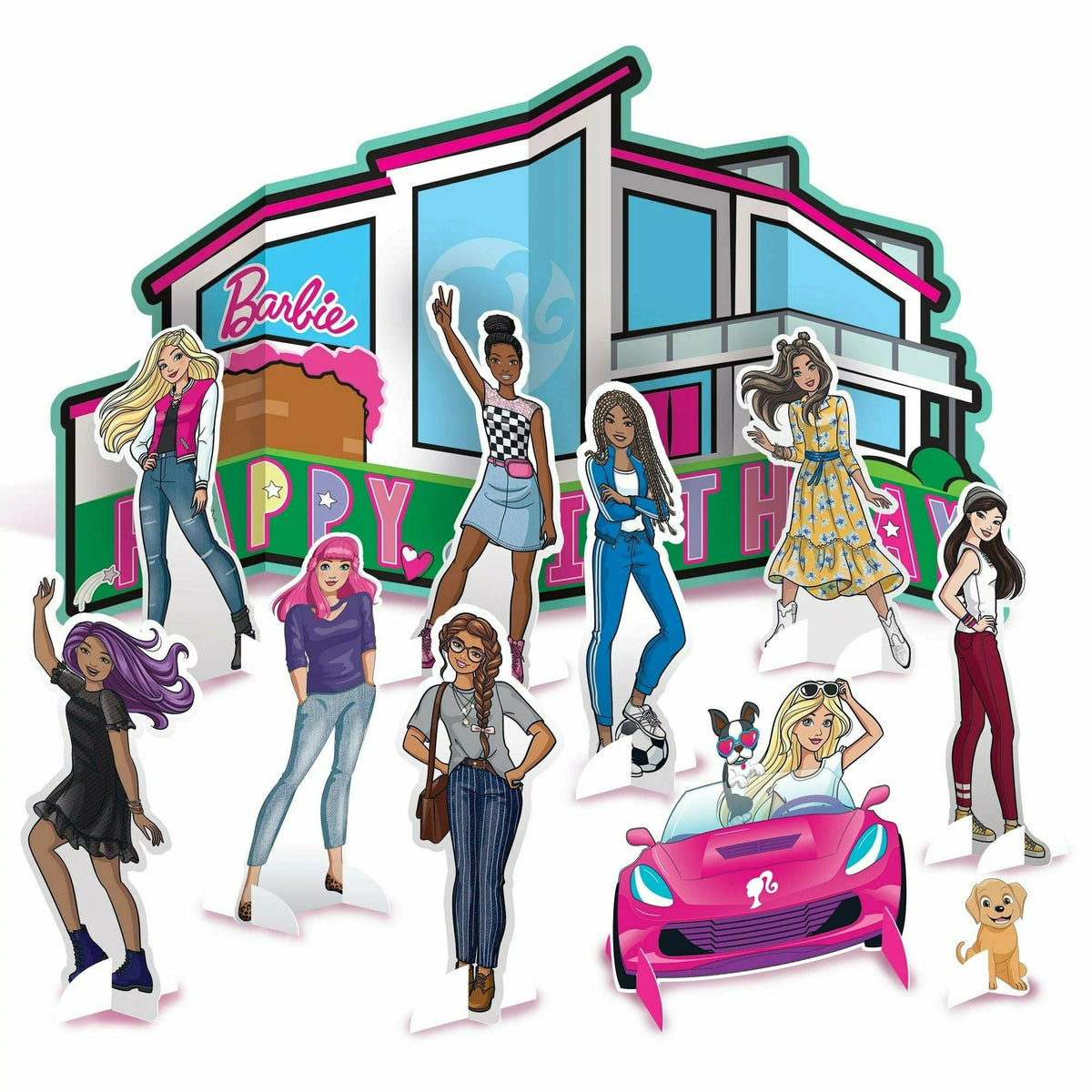 Amscan BIRTHDAY: JUVENILE Barbie Dream Together Table Decorating Kit