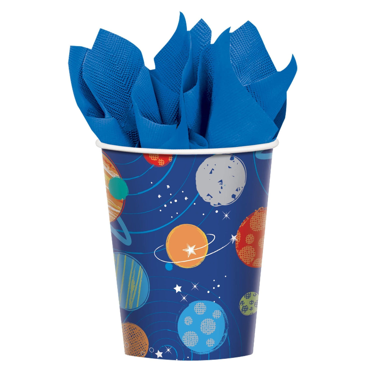 Amscan BIRTHDAY: JUVENILE Blast Off Birthday Cups, 9 oz.