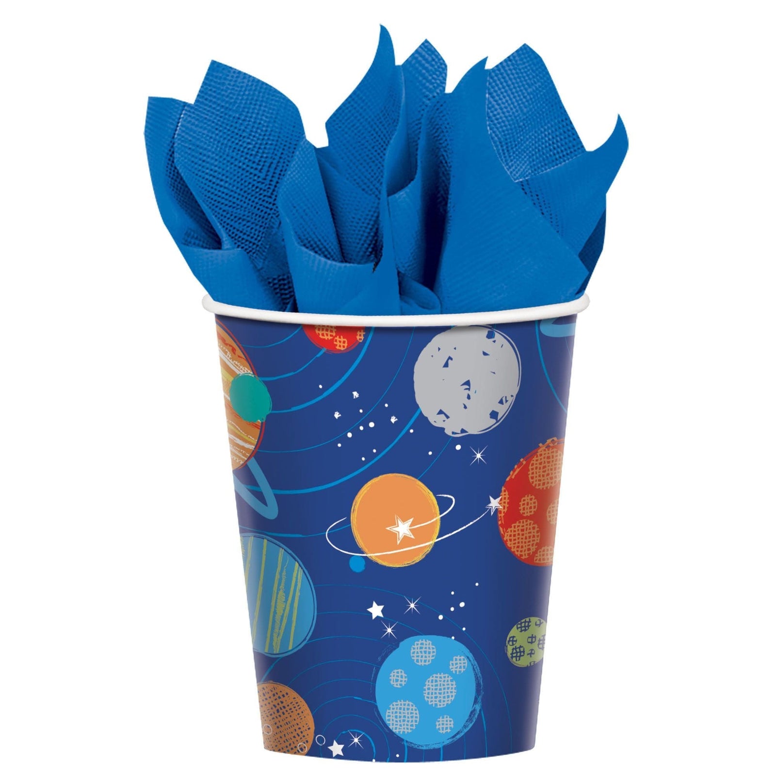 Amscan BIRTHDAY: JUVENILE Blast Off Birthday Cups, 9 oz.