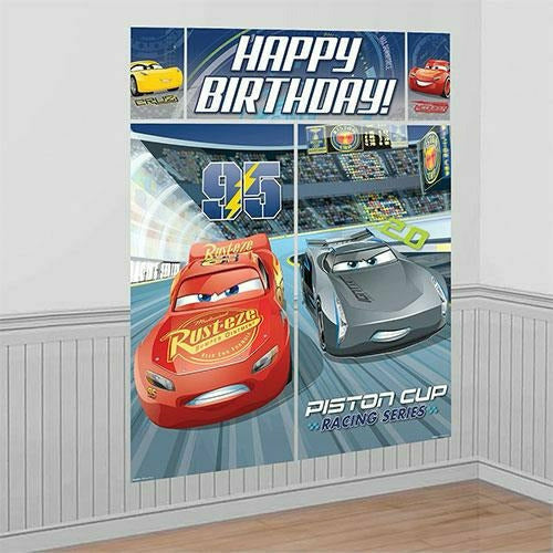 Amscan BIRTHDAY: JUVENILE Cars 3 Scene Setter 5pc