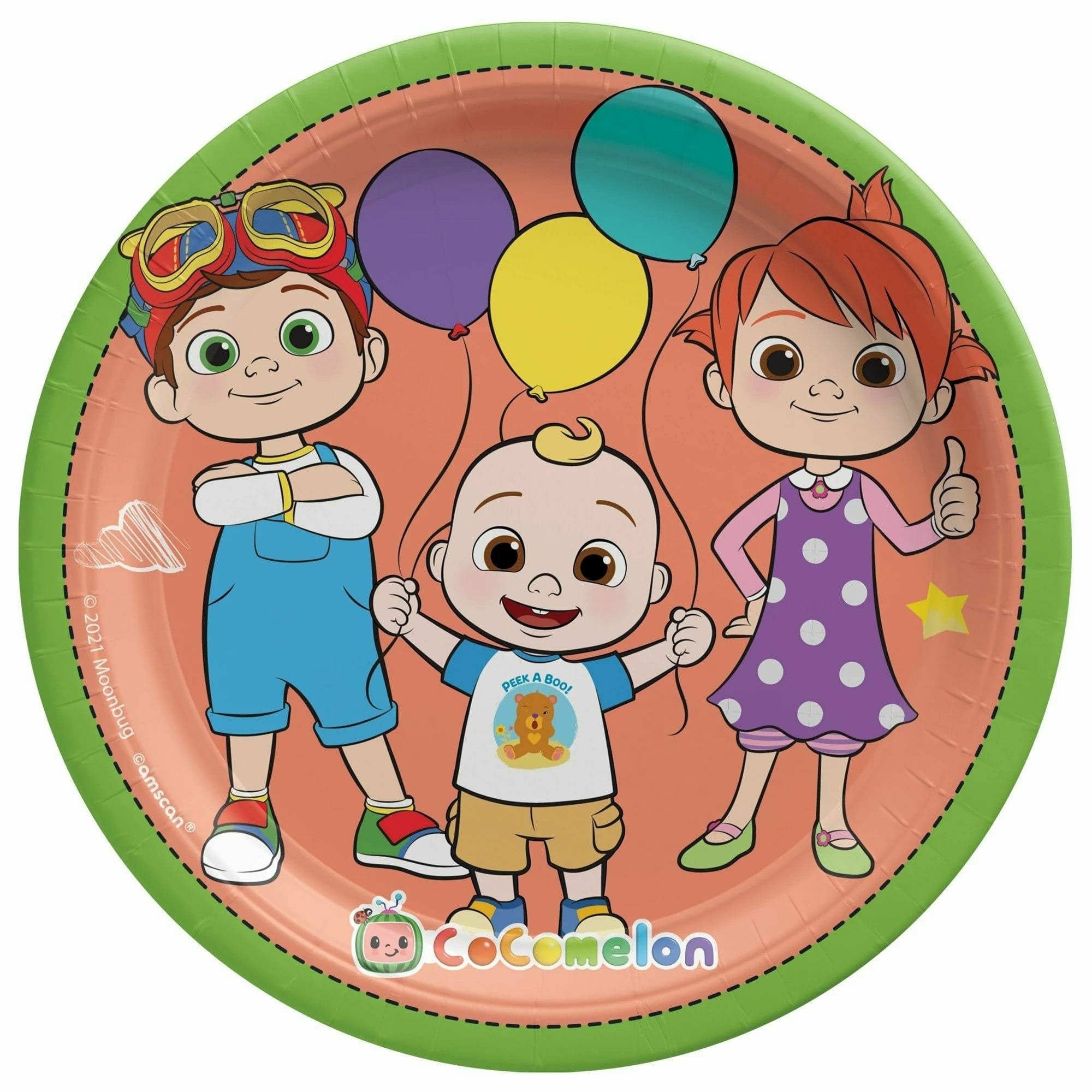 Amscan BIRTHDAY: JUVENILE Cocomelon 7" Round Plate