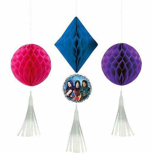 Amscan BIRTHDAY: JUVENILE Descendants 3 Honeycomb Decorations 3ct