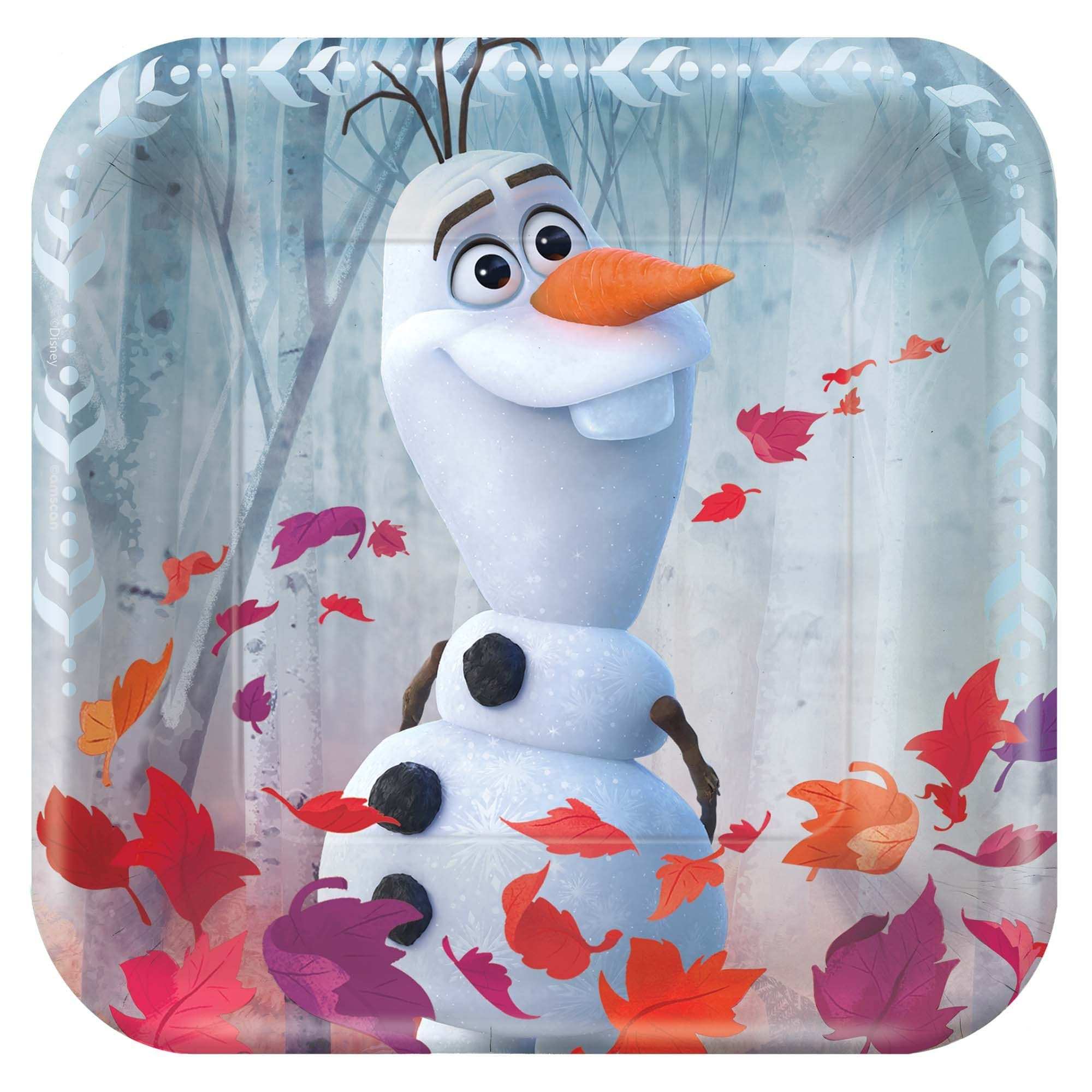 Amscan BIRTHDAY: JUVENILE ©Disney Frozen 2 7" Metallic Square Plate