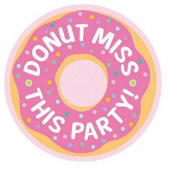 Amscan BIRTHDAY: JUVENILE DONUT PARTY INVITES