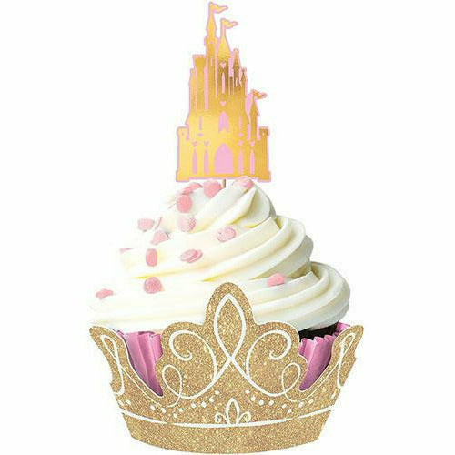 Amscan BIRTHDAY: JUVENILE Glitter Disney Once Upon a Time Cupcake Kit for 24