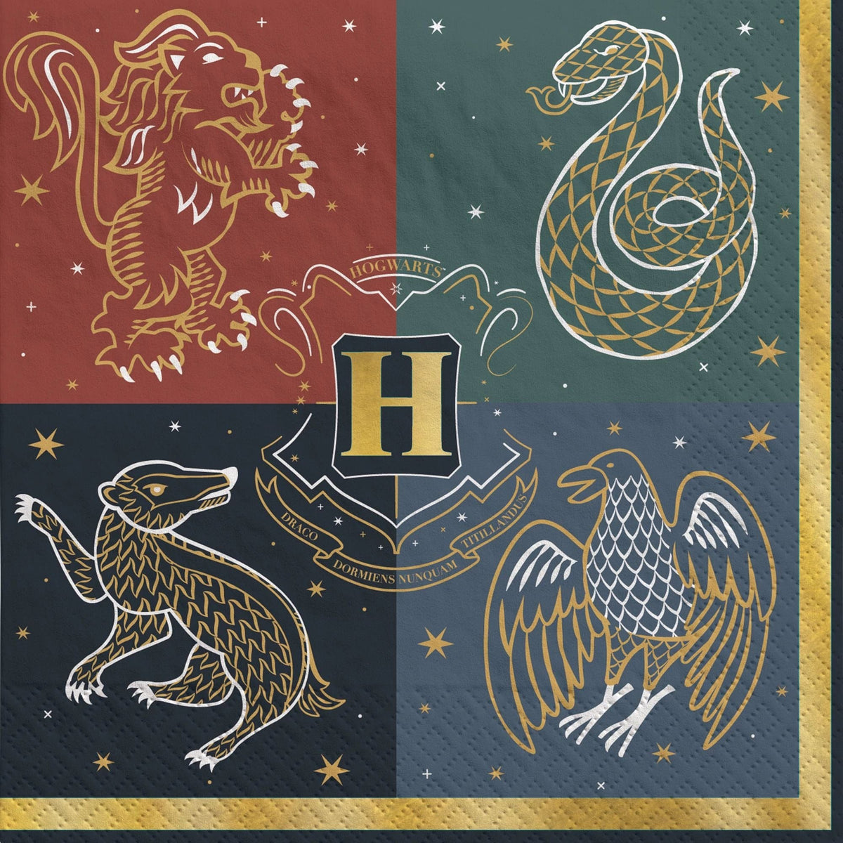 Amscan BIRTHDAY: JUVENILE Harry Potter Hogwarts United Beverage Napkin