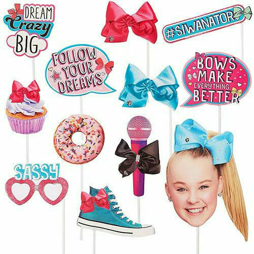 Amscan BIRTHDAY: JUVENILE JoJo Siwa Photo Booth Props 12pc