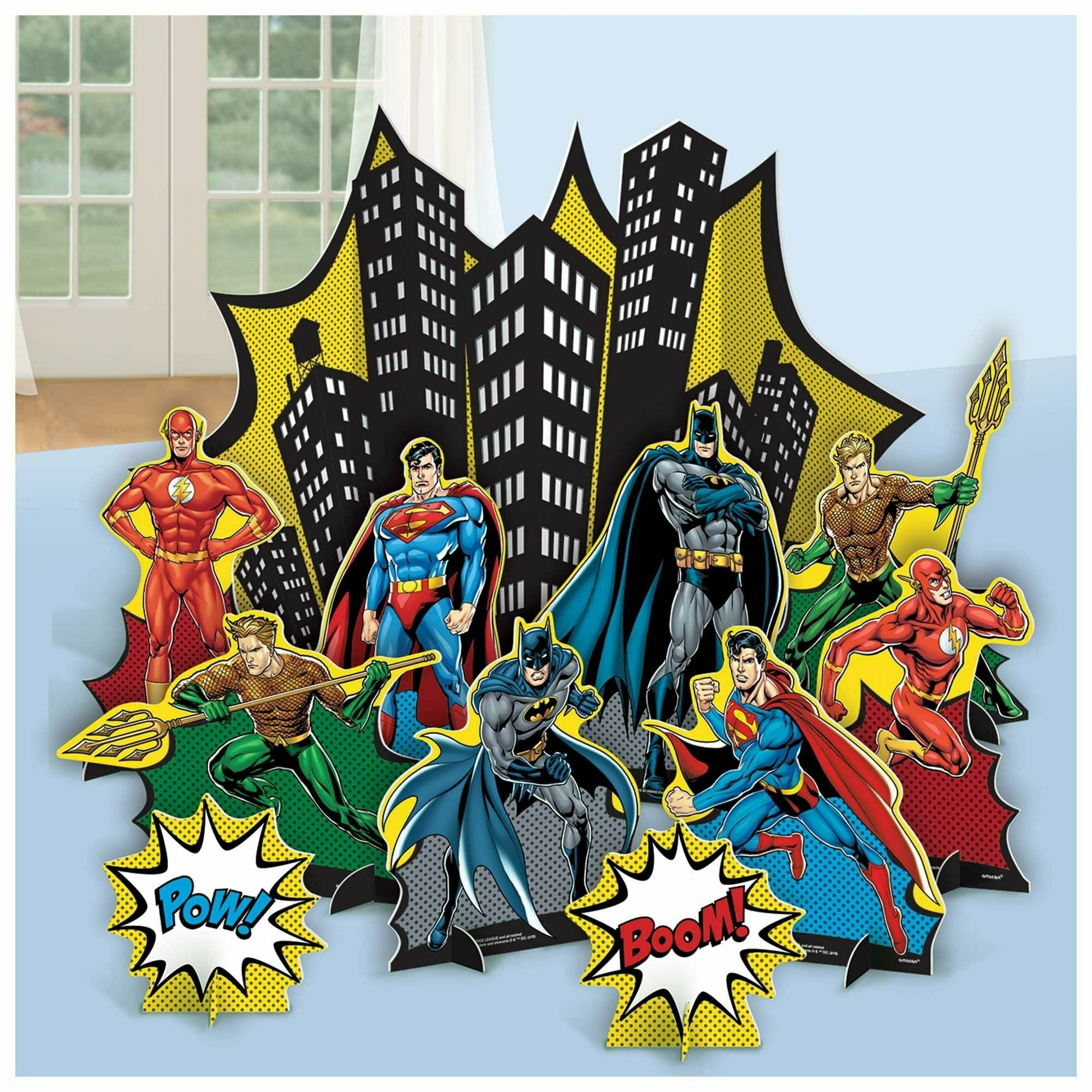 Amscan BIRTHDAY: JUVENILE JUSTICE LEAGUE DECOR KIT