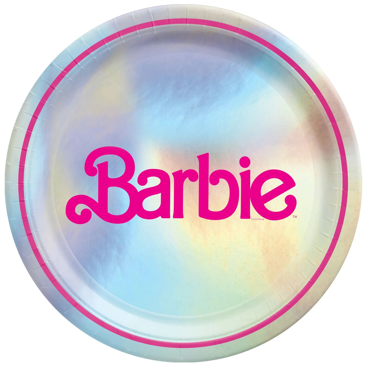 Amscan BIRTHDAY: JUVENILE Malibu Barbie 9&quot; Round Metallic Plates