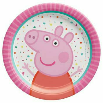 Amscan BIRTHDAY: JUVENILE Peppa Pig Confetti Party 7&quot; Round Plate