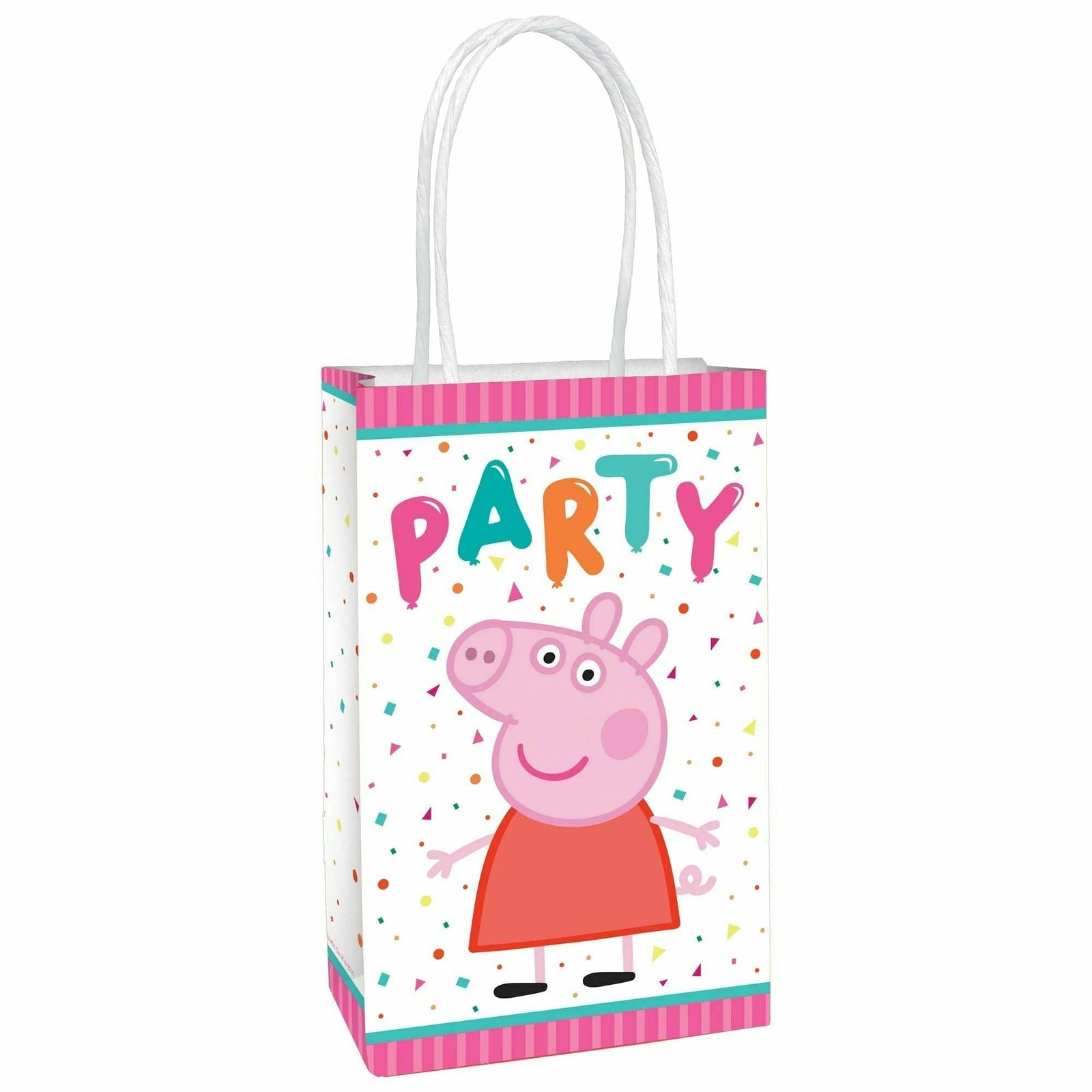 amscan BIRTHDAY: JUVENILE Peppa Pig Confetti Party Printed Paper Kraft Bag