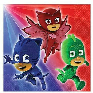 Amscan BIRTHDAY: JUVENILE PJ Masks Beverage Napkins 16ct