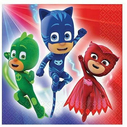 Amscan BIRTHDAY: JUVENILE PJ Masks Lunch Napkins 16ct