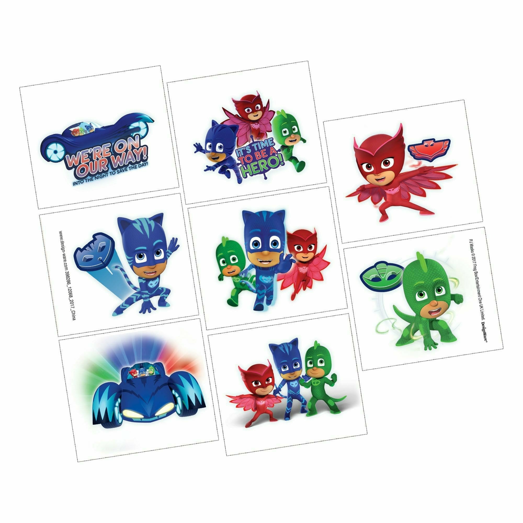 Amscan BIRTHDAY: JUVENILE PJ Masks Tattoo Favors