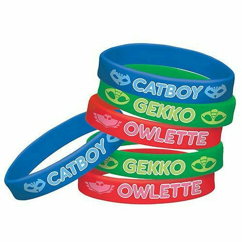 Amscan BIRTHDAY: JUVENILE PJ Masks Wristbands 6ct