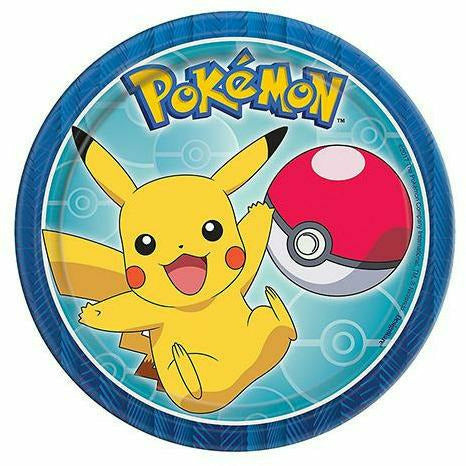 Amscan BIRTHDAY: JUVENILE Pokemon Core Dessert Plates 8ct