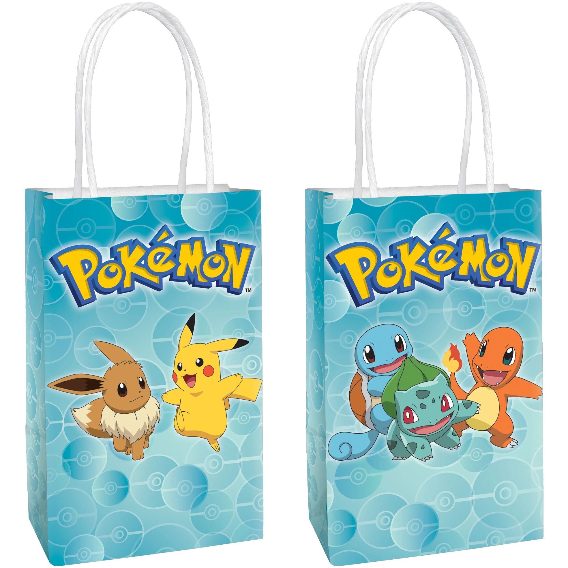 Amscan BIRTHDAY: JUVENILE Pokemon™ Paper Kraft Bags