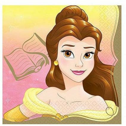 Amscan BIRTHDAY: JUVENILE Princess Belle Lunch Napkins 16ct