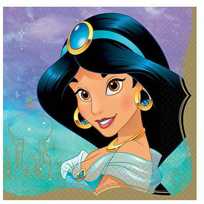 Amscan BIRTHDAY: JUVENILE Princess Jasmine Lunch Napkins 16ct